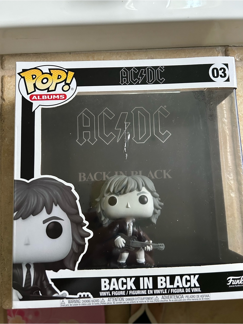 Funko Pop! Albums AC/DC Back in Black Vinyl Figure - Black & Gray